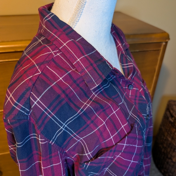 PLAID HOLIDAY Flannel Relaxed Fit XL - Picture 4 of 9
